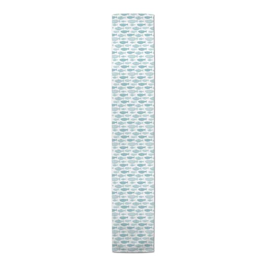 Teal Fish Table Runner